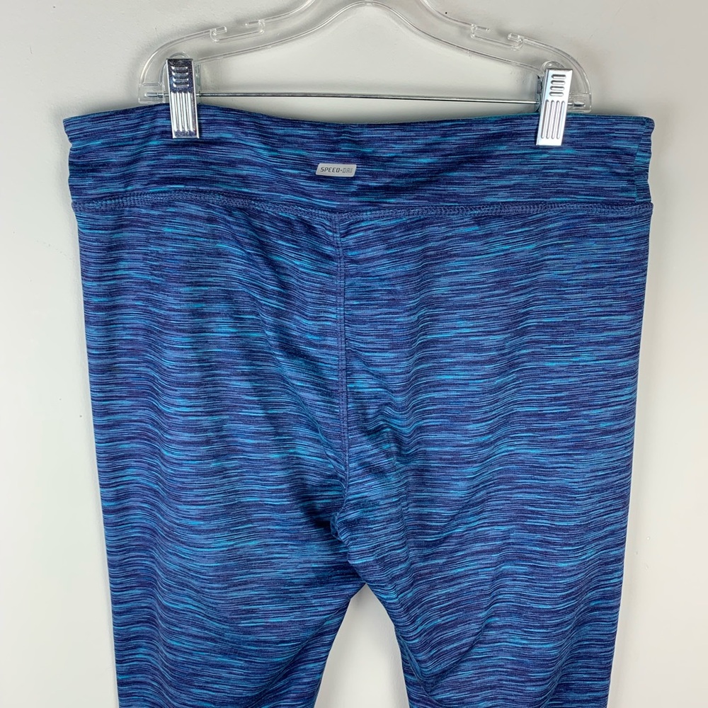 Energy Zone Blue Heathered Mid-Rise Leggings - Picture 4 of 6